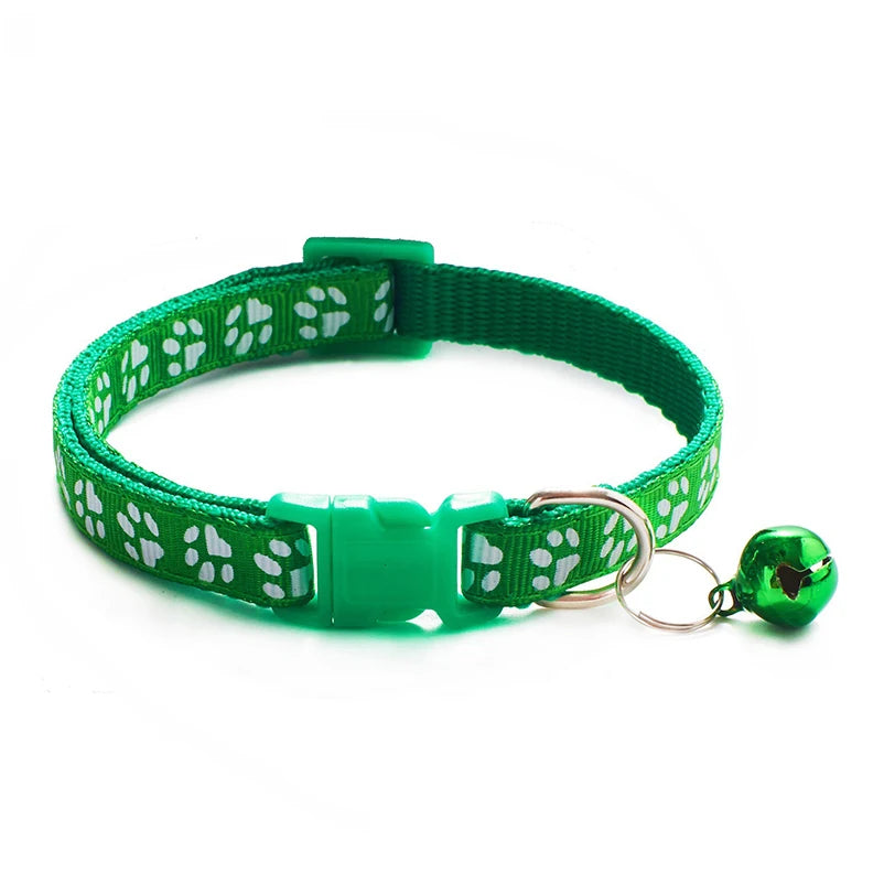Multi-Color Cat Collar with Bell