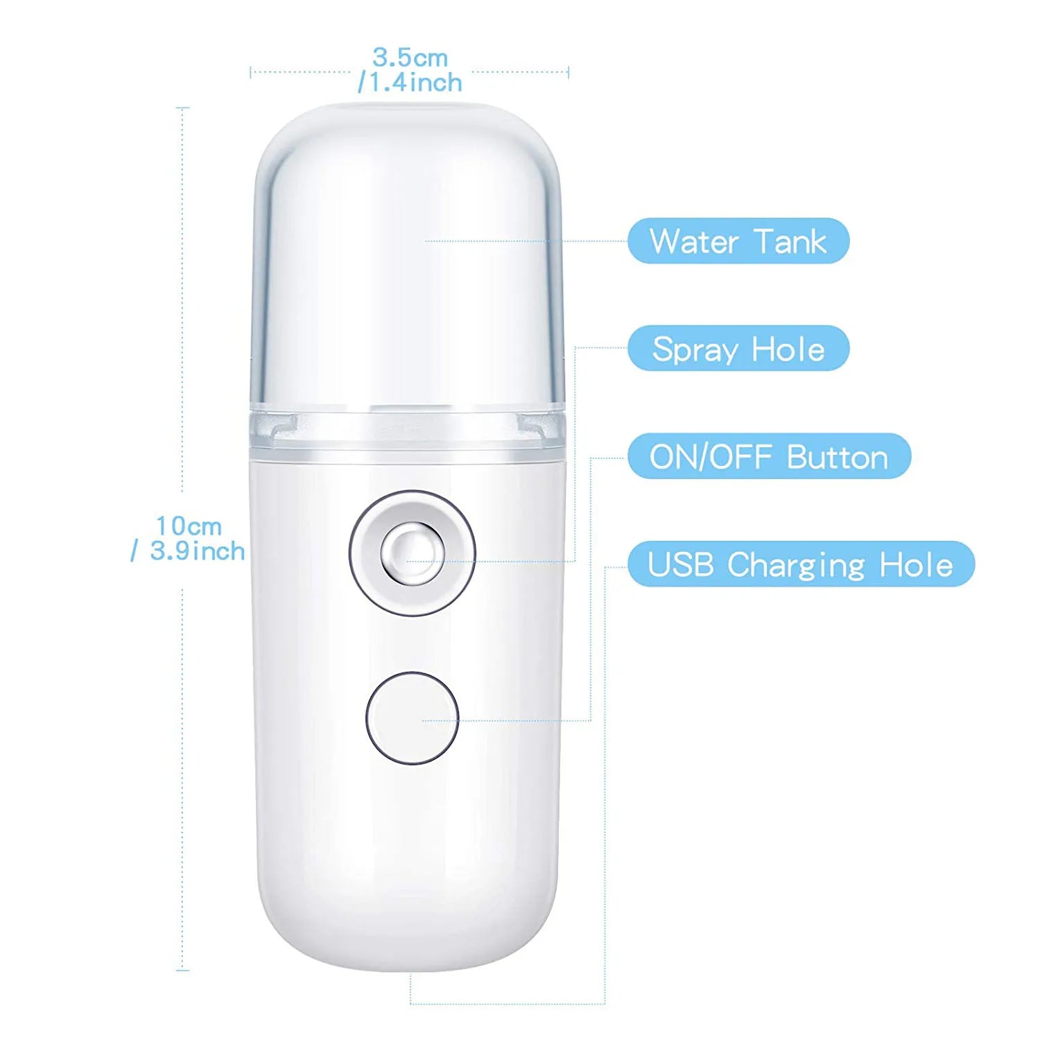 Portable Mini Nano Facial Steamer
