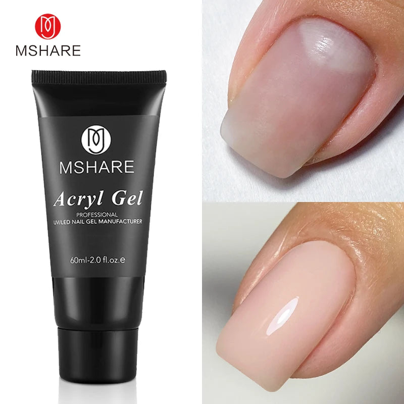 Hema-Free Milky White Poly Nail Extension Gel