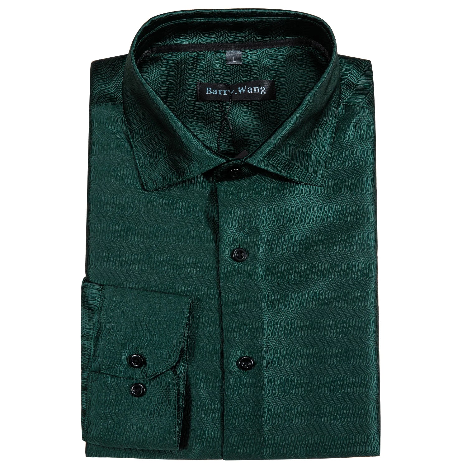 Luxury Green Silk Men’s Shirt