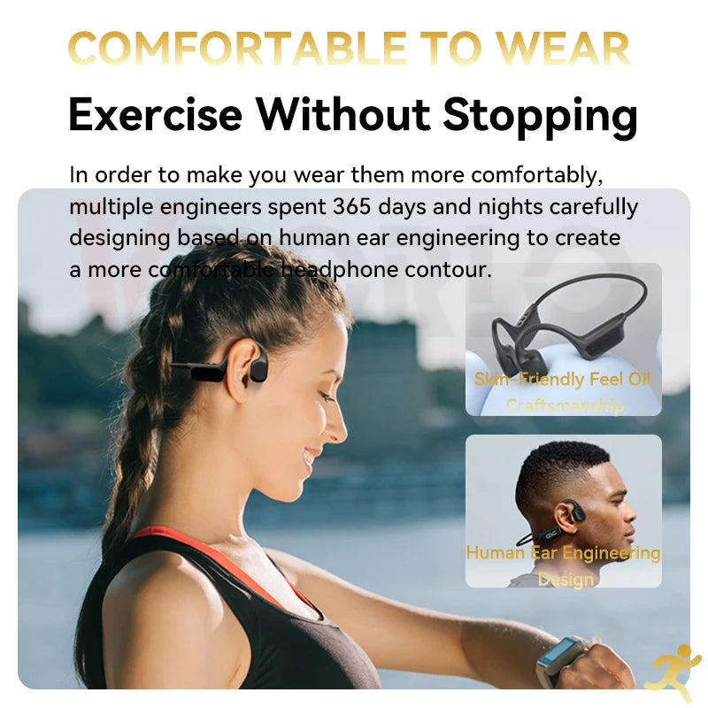 Bone Conduction Bluetooth Headphones