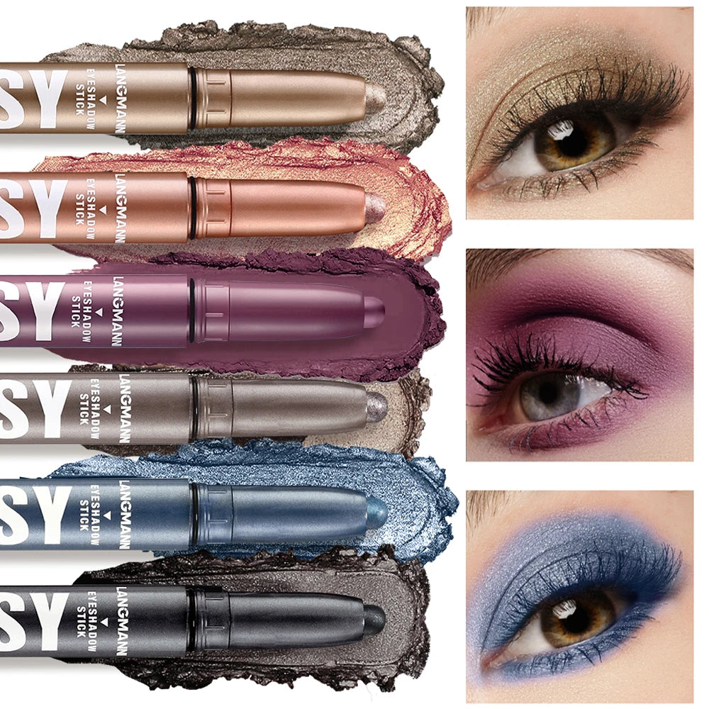 Metallic Grey-Blue Eyeshadow Stick