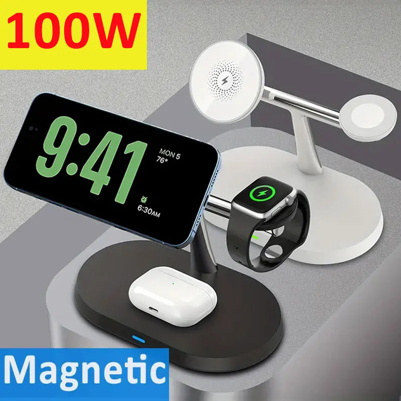 100W Magnetic Wireless Charger Stand