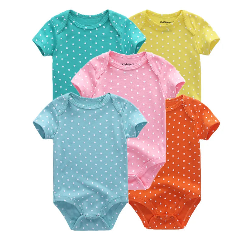 5-Pack Cotton Baby Bodysuits