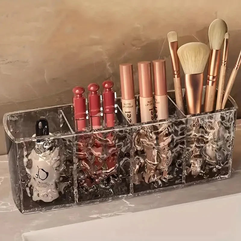 Transparent Acrylic 4-Hole Makeup Organizer