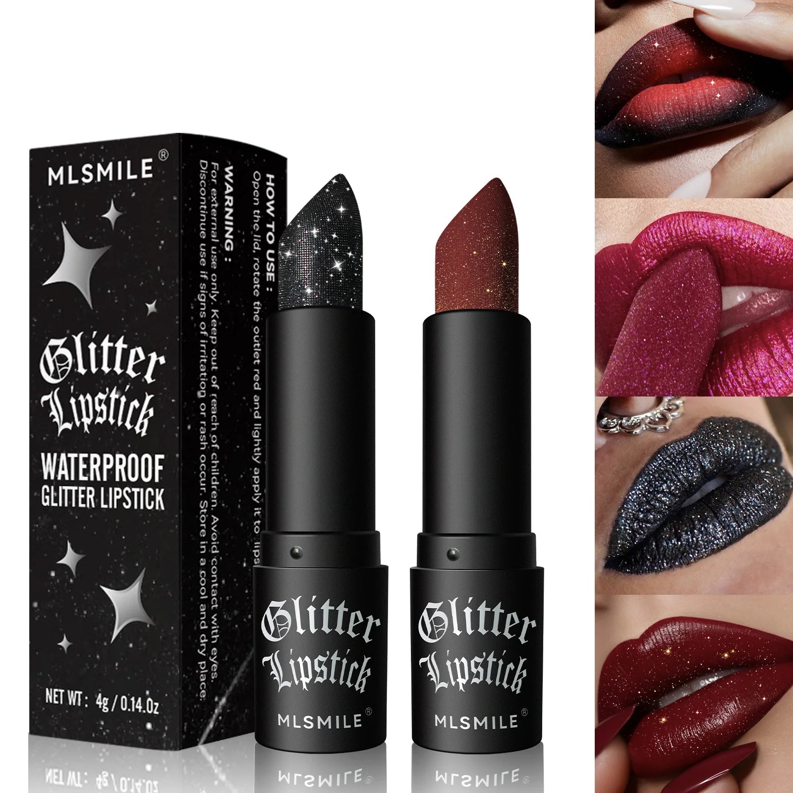 7 Colors Glitter Metallic Lipstick Set