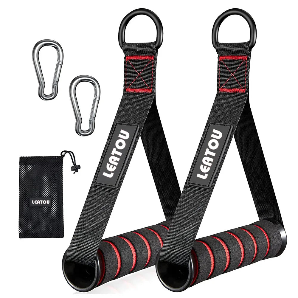 Metal Gym Handles for Resistance Bands Workouts