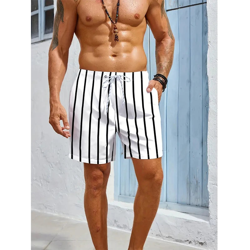 3D Stripe Board Shorts