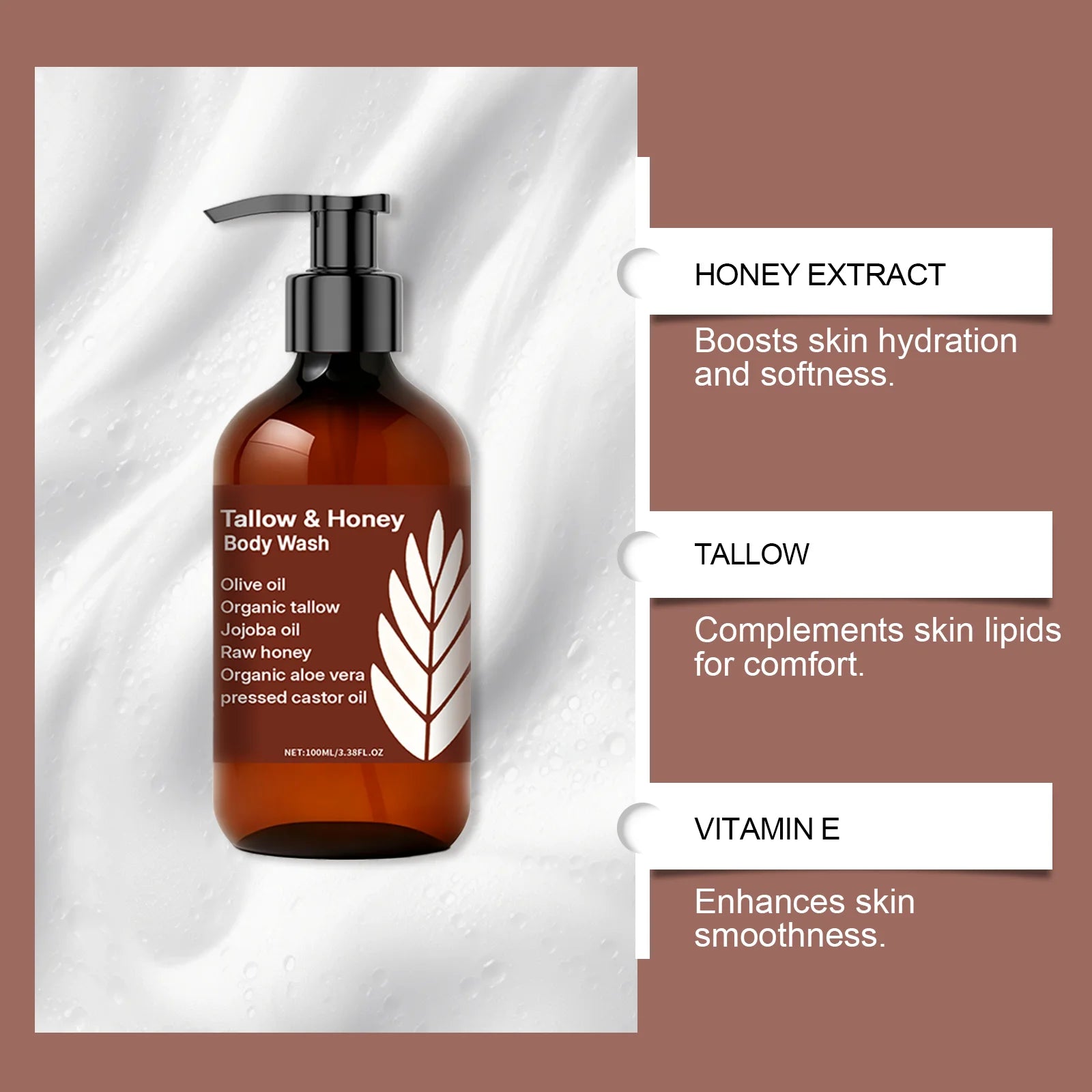 Tallow Honey Moisturizing Body Wash
