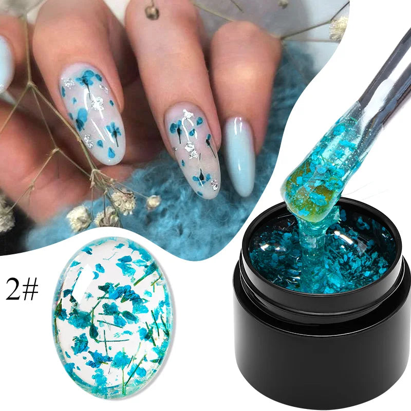 5ml Pink Dried Flower Gel Nail Polish