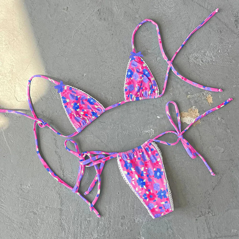 Sexy Micro Push-Up Brazilian Bikini Set