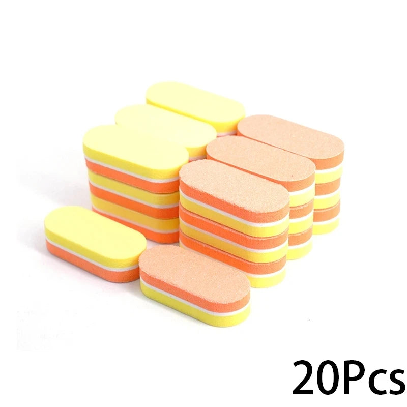 Mini Double-Color Nail Buffer Sponge Blocks